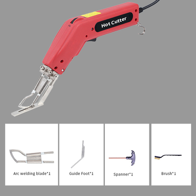 CE 110-240V Hot Knife Fabric Cutter With Guide Foot