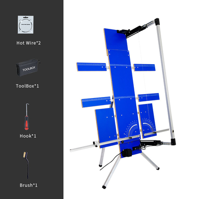 EPS Foam Wire Foam Cutting Machine With Wings 200W Three Table