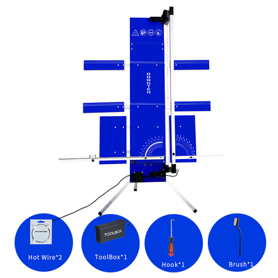EPS Foam Wire Foam Cutting Machine With Wings 200W Three Table