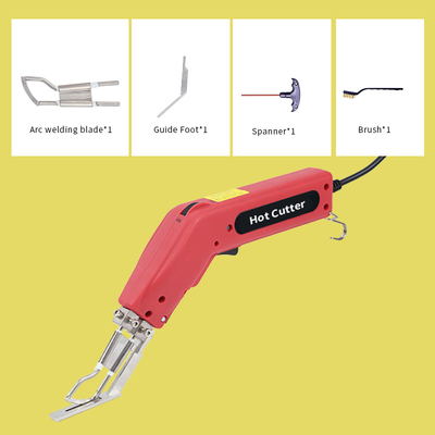 CE 110-240V Hot Knife Fabric Cutter With Guide Foot