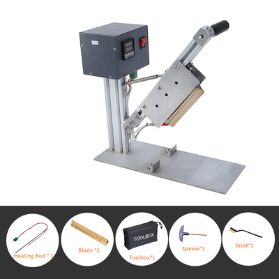 Guillotine Type Fabric Heat Cutter With Minimum Smoke And No Burned Ends